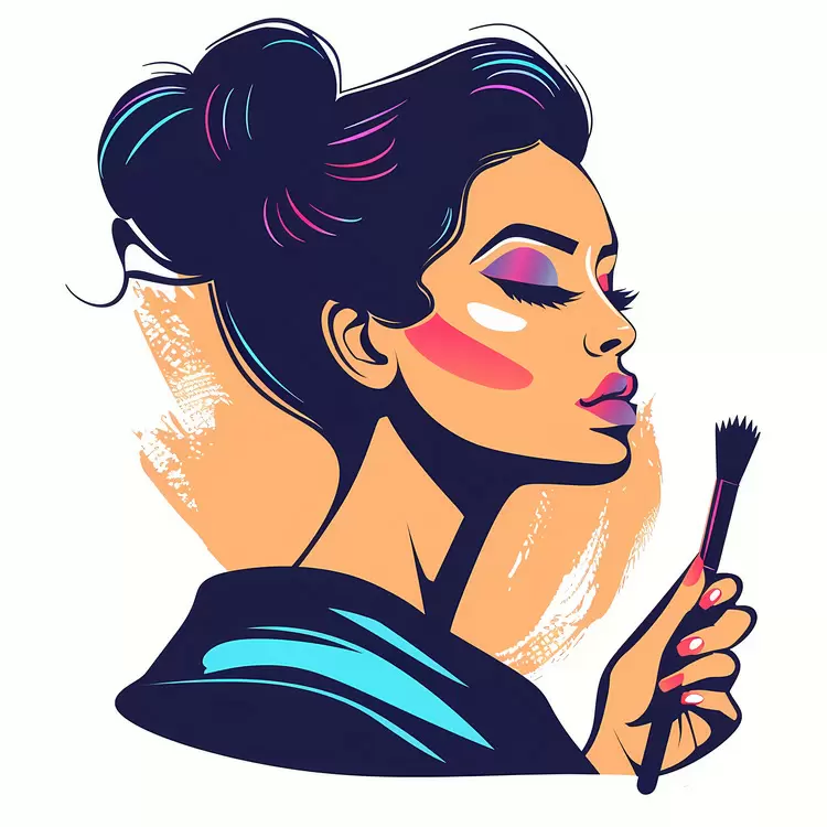 Woman doing Makeup