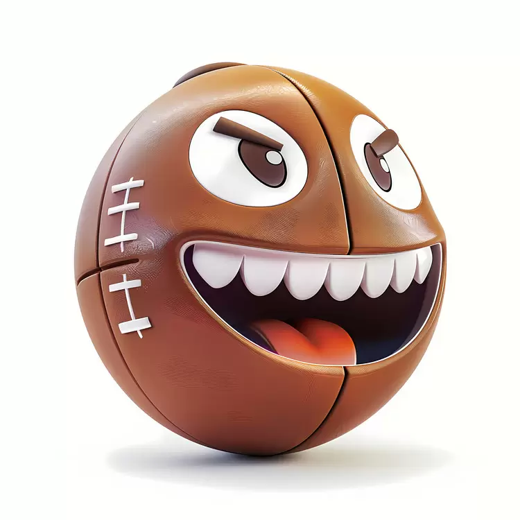 cartoon ball face