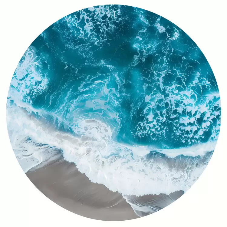 top view beach