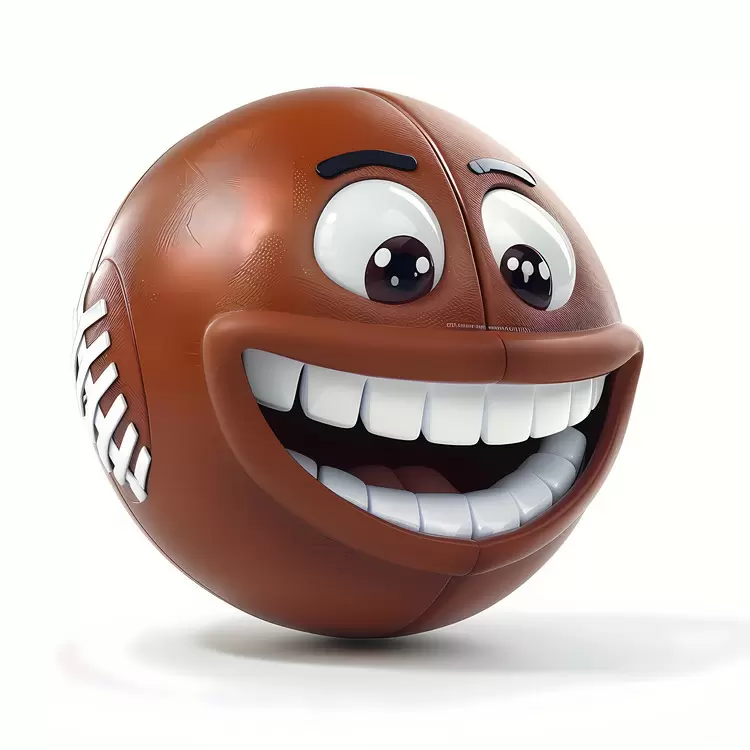 cartoon ball face