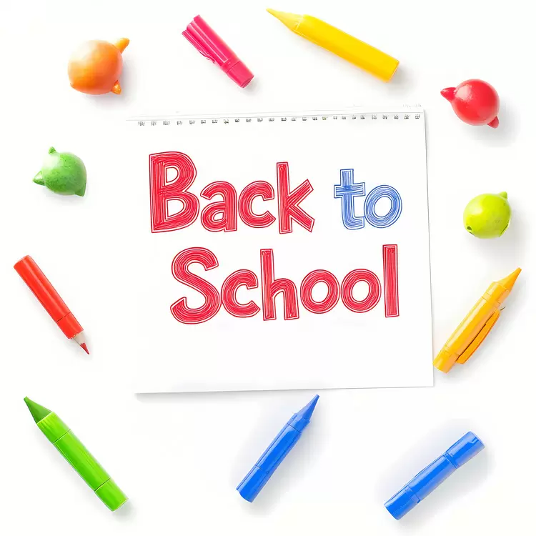 books markers school supplies pencils Back to School