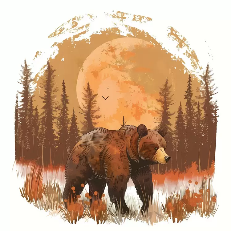 Bear in forest