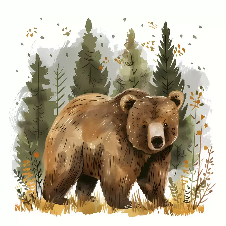 Bear in forest