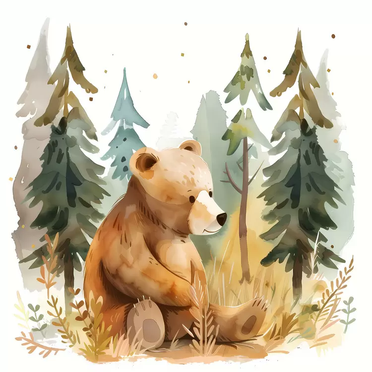Bear in forest
