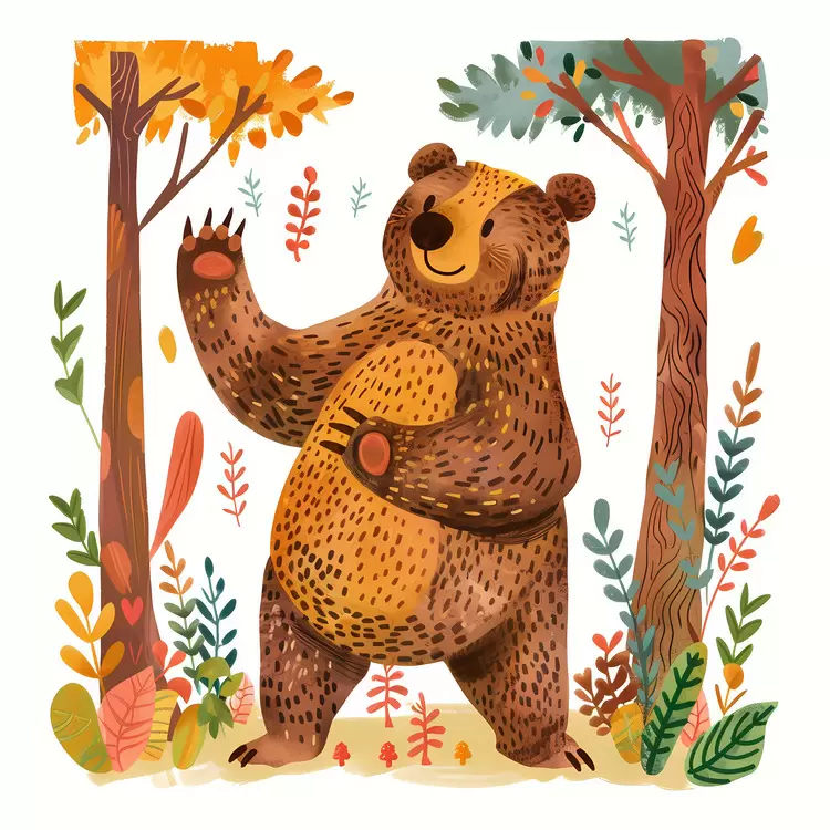 Bear in forest
