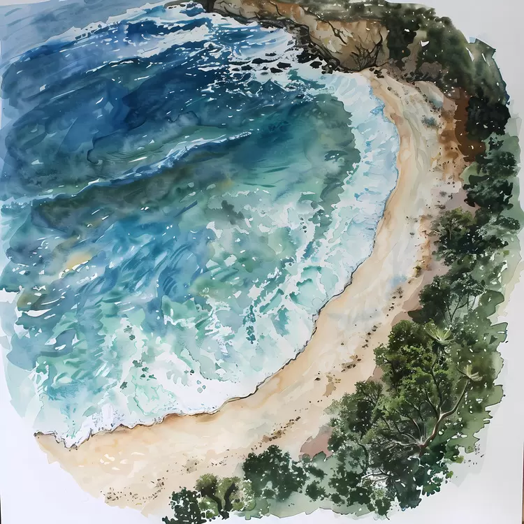 beach top view