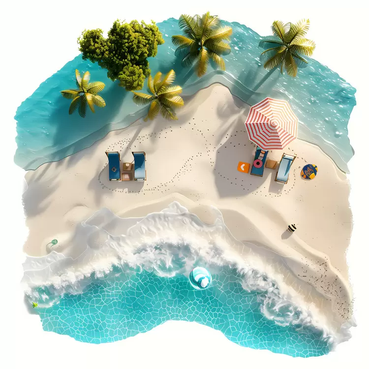 beach top view