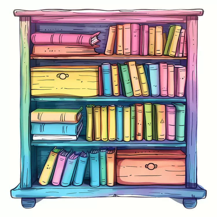 wooden bookshelf
