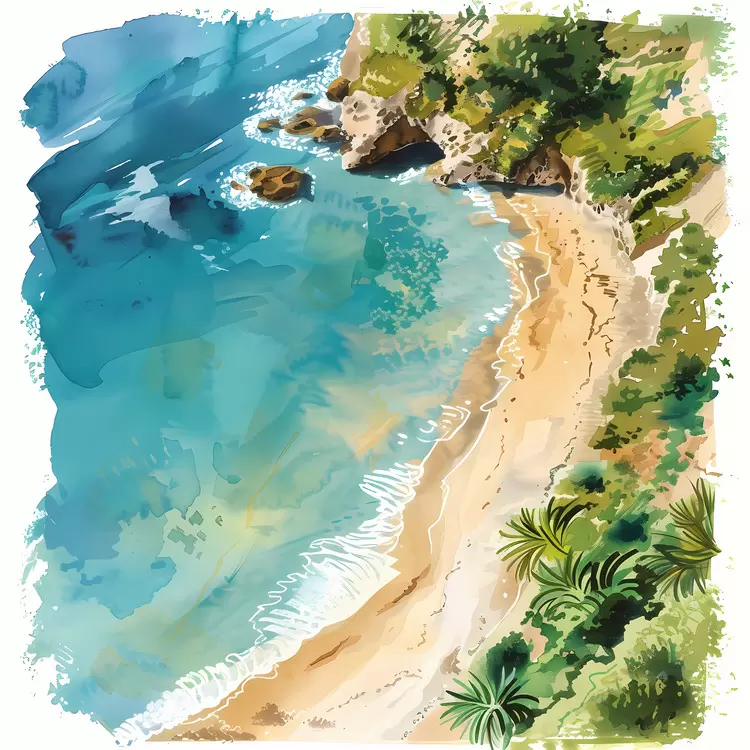 beach top view