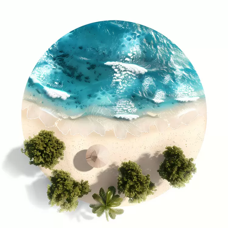 beach top view