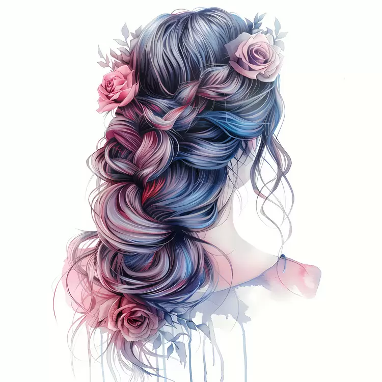 flower hair style