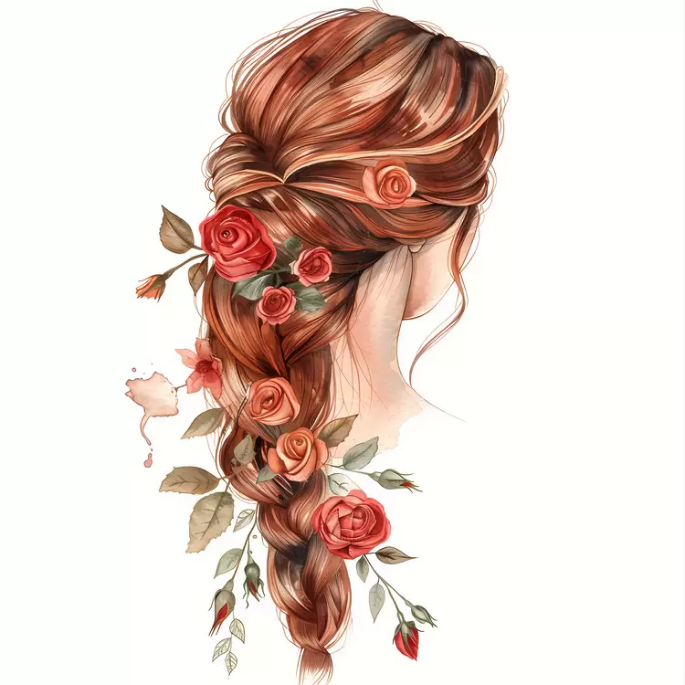 hair style flower