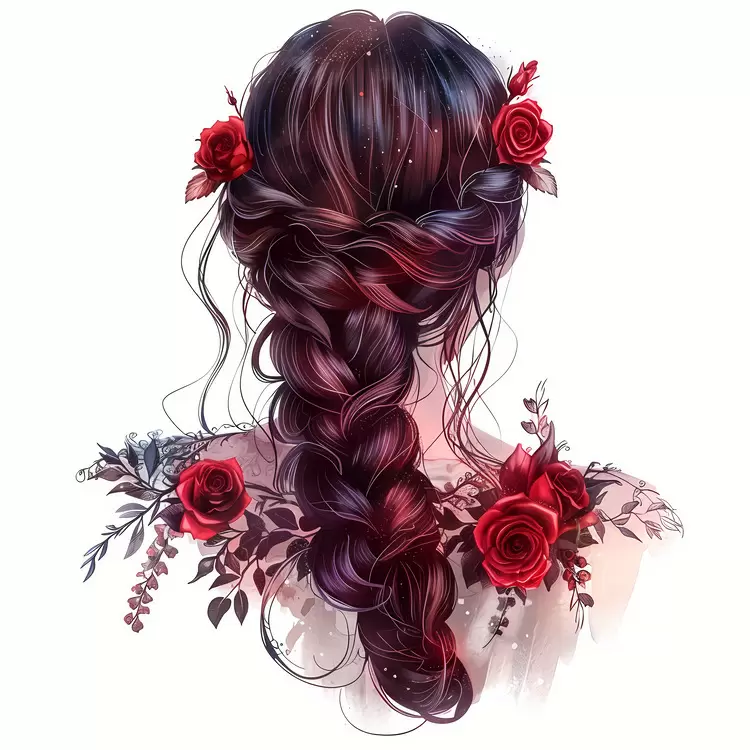 hair style flower