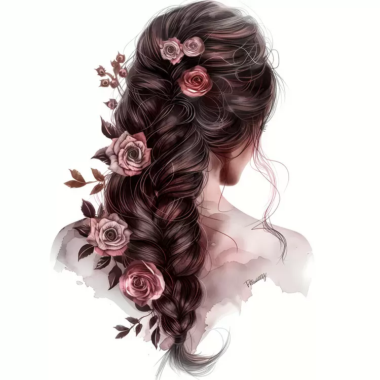 hair style flower