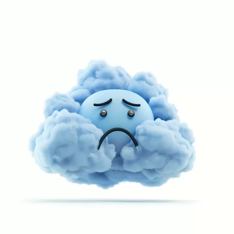cartoon cloud face