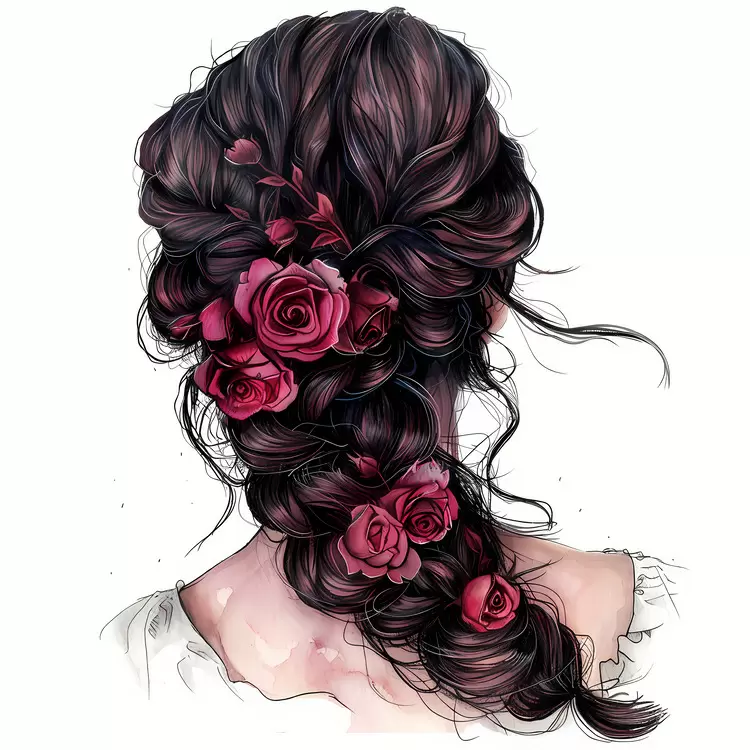 flower hair style