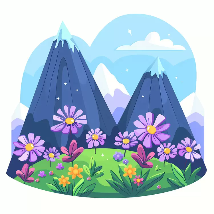 Cartoon Mountain