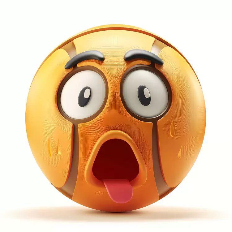 cartoon ball face
