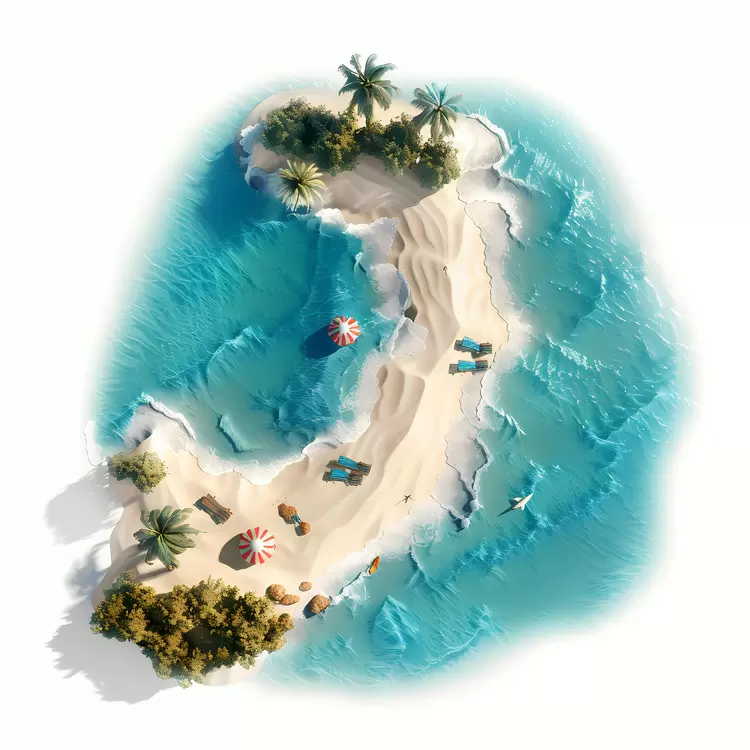 beach top view