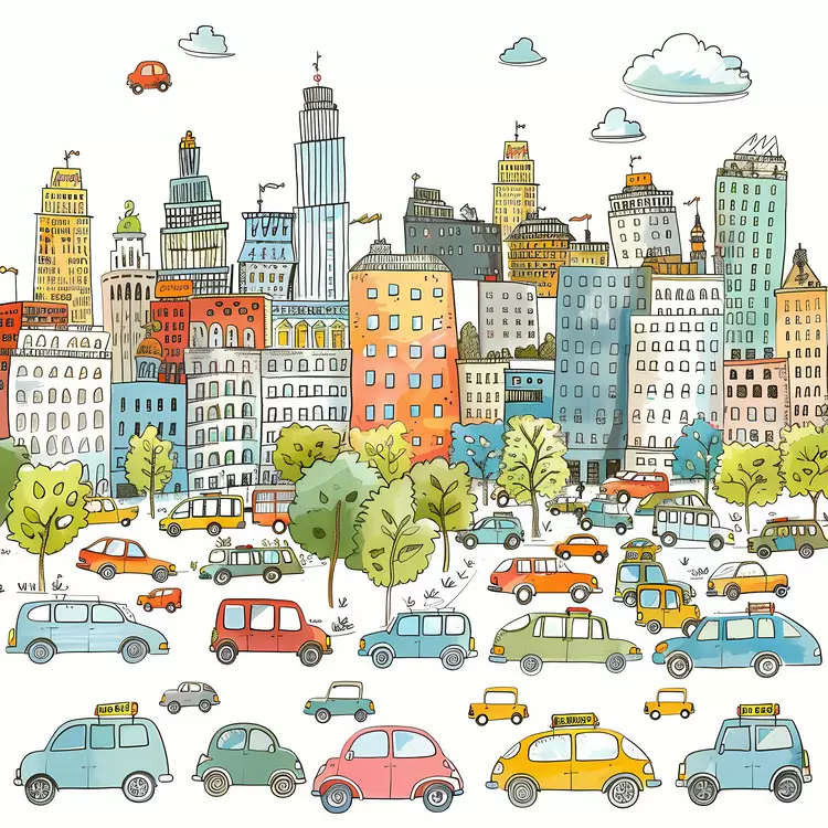 cars in city