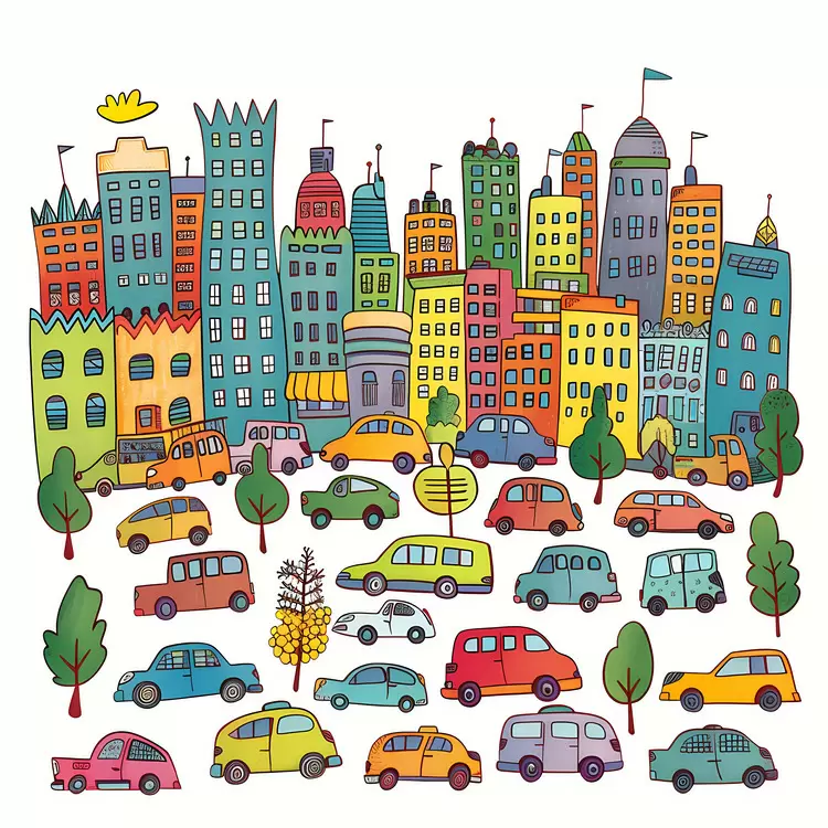 cars in city