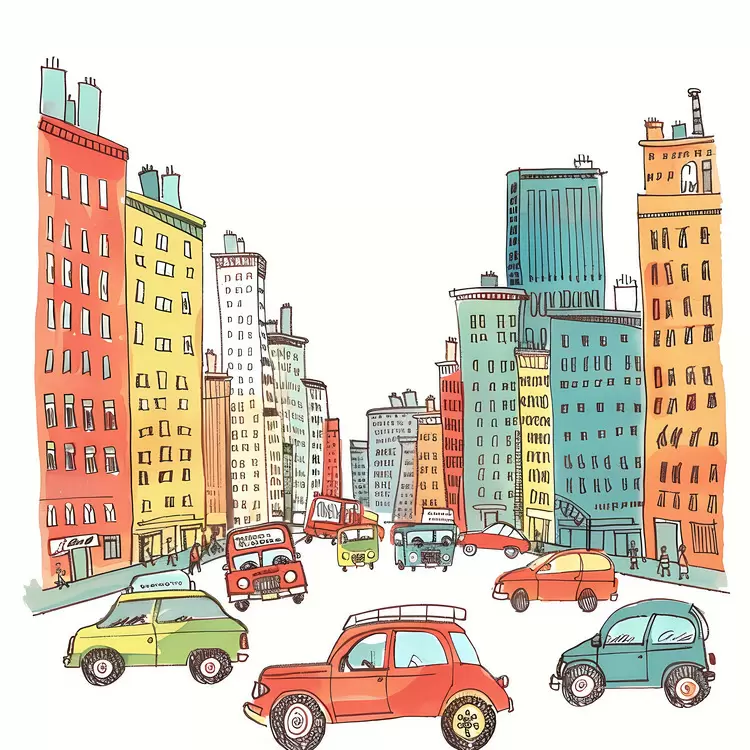 cars in city
