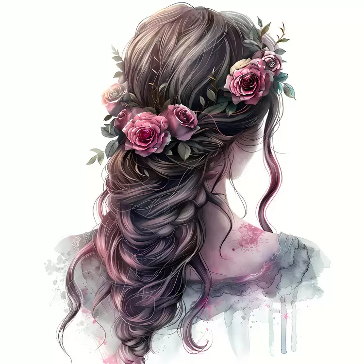 hair style flower