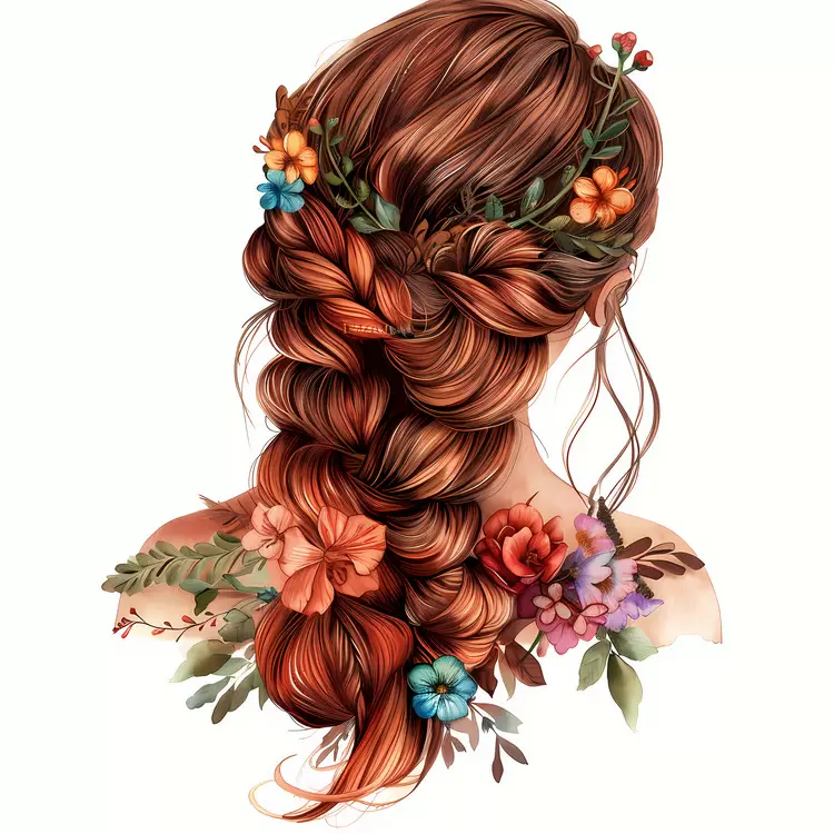 hair style flower