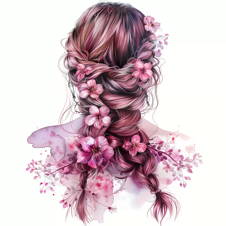 hair style flower