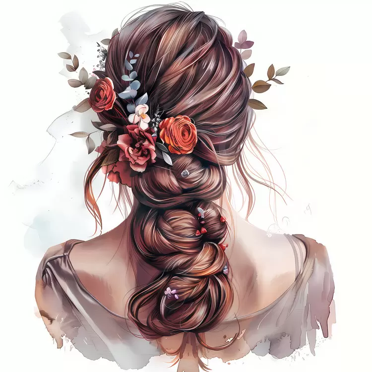 hair style flower