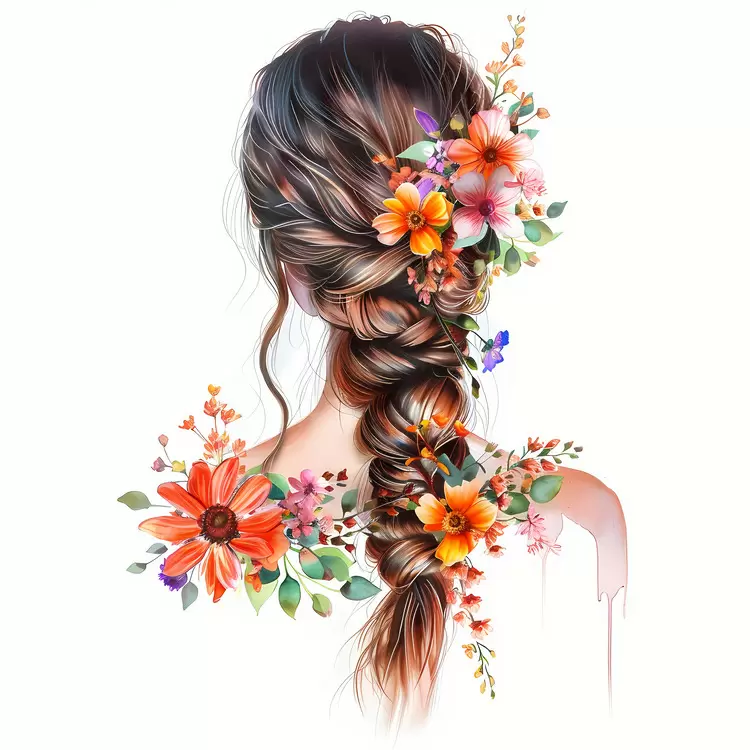 flower hair style