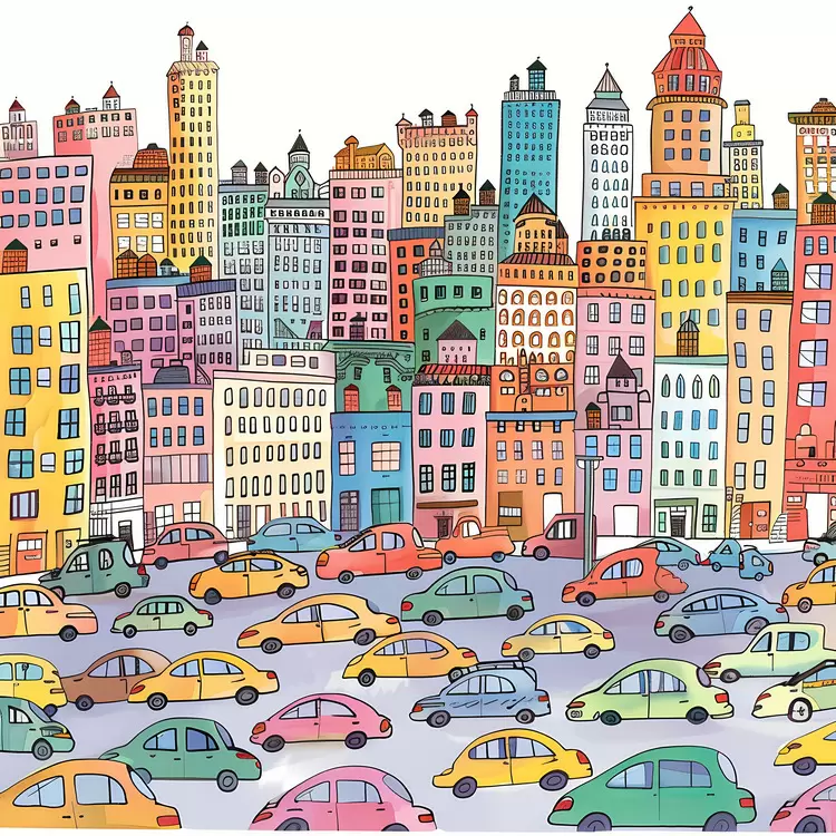 cars in city