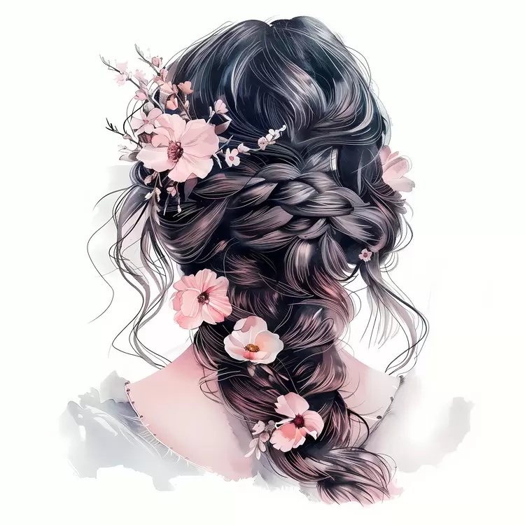 flower hair style