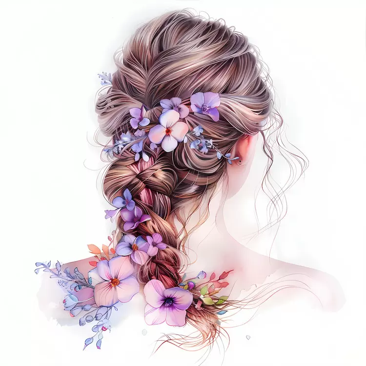 flower hair style