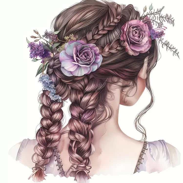 hair style flower