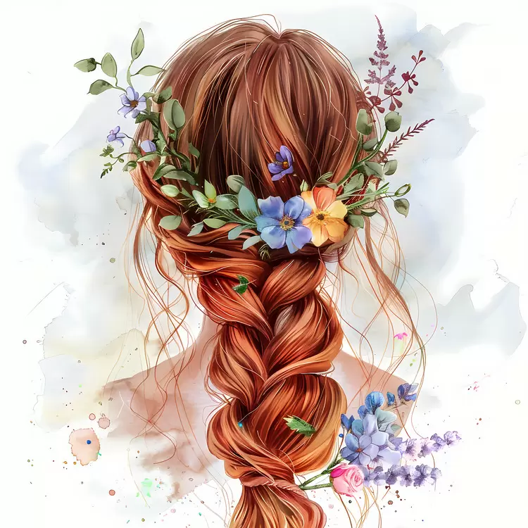 flower hair style