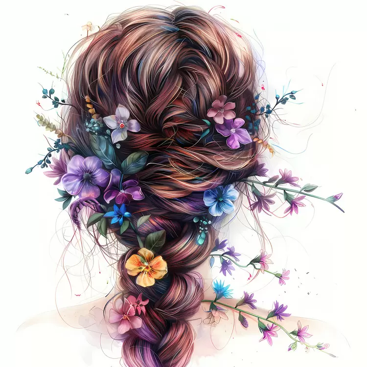 flower hair style