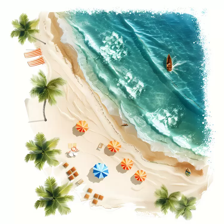 beach top view