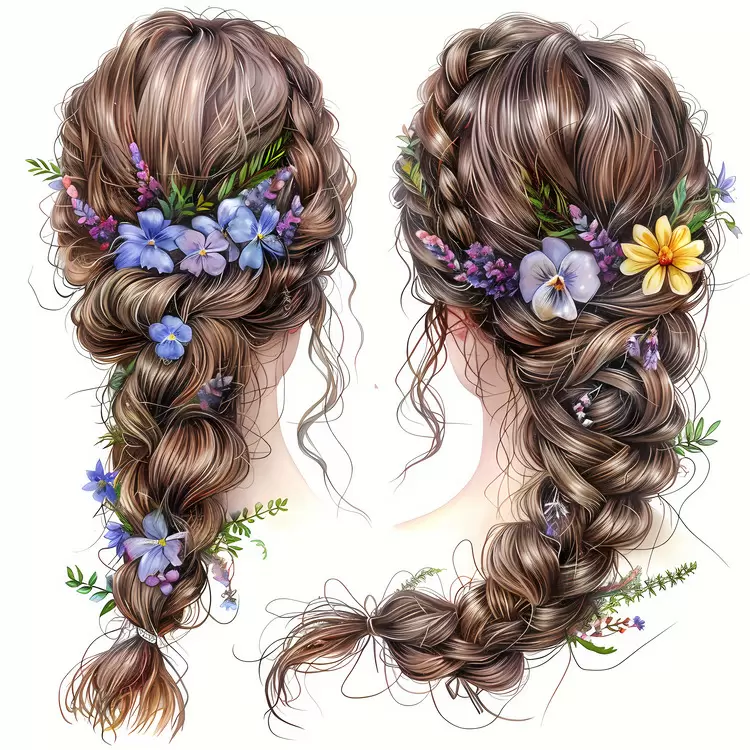 flower hair style