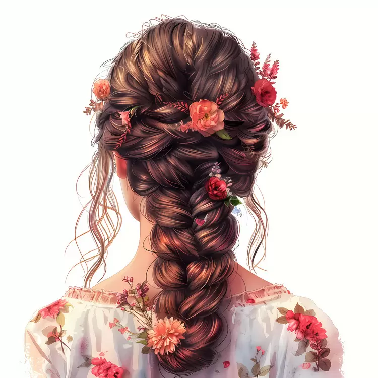 hair style flower