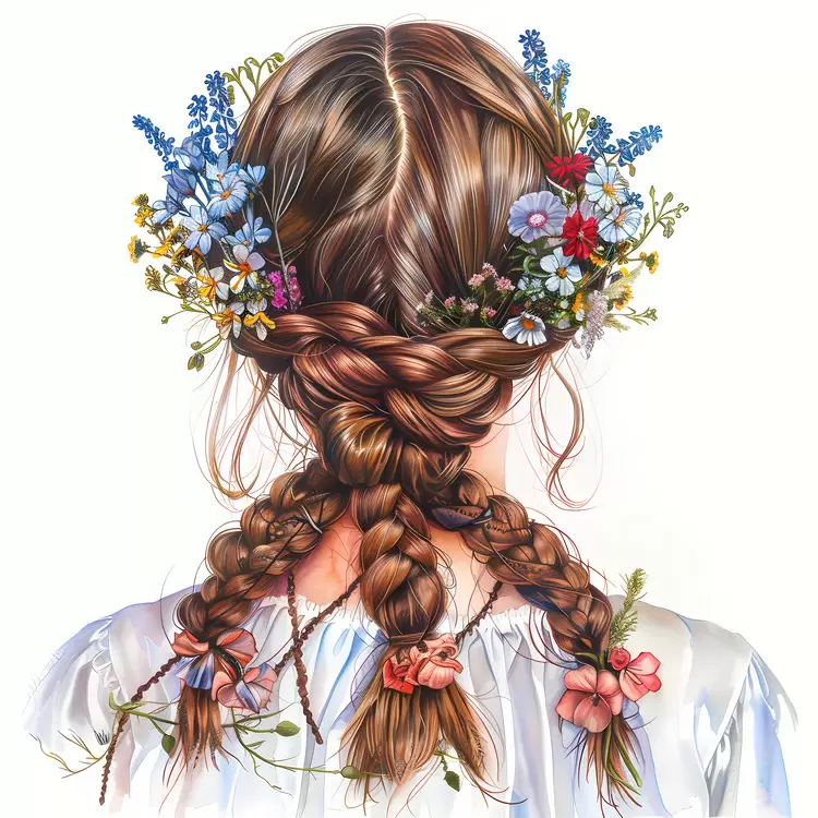 flower hair style