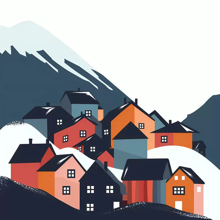 Avalanche cover town