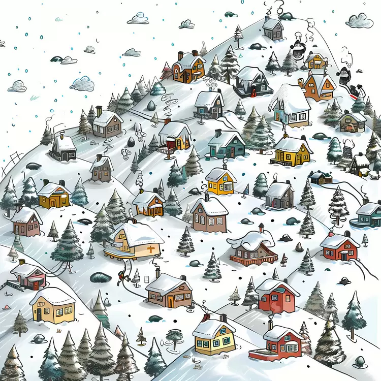 Avalanche cover town