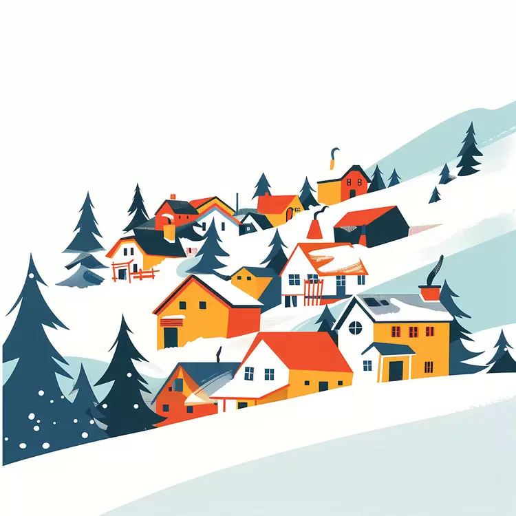Avalanche cover town