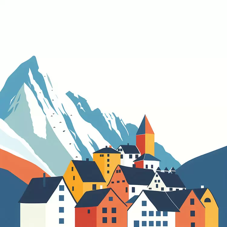 Avalanche cover town