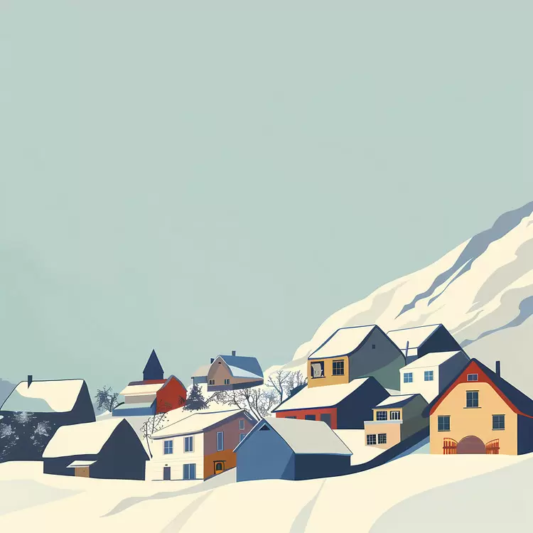Avalanche cover town