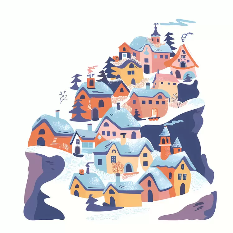 Avalanche cover town