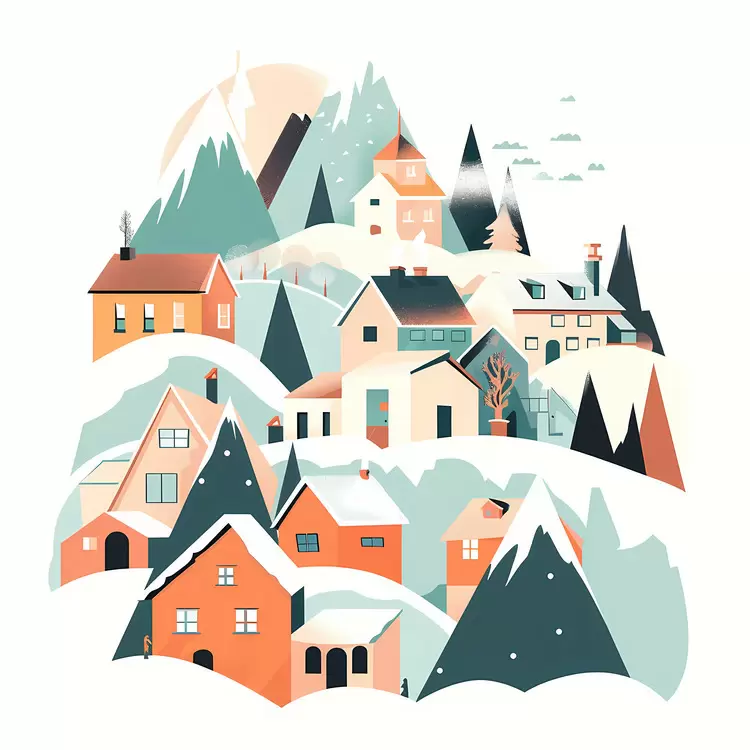 Avalanche cover town