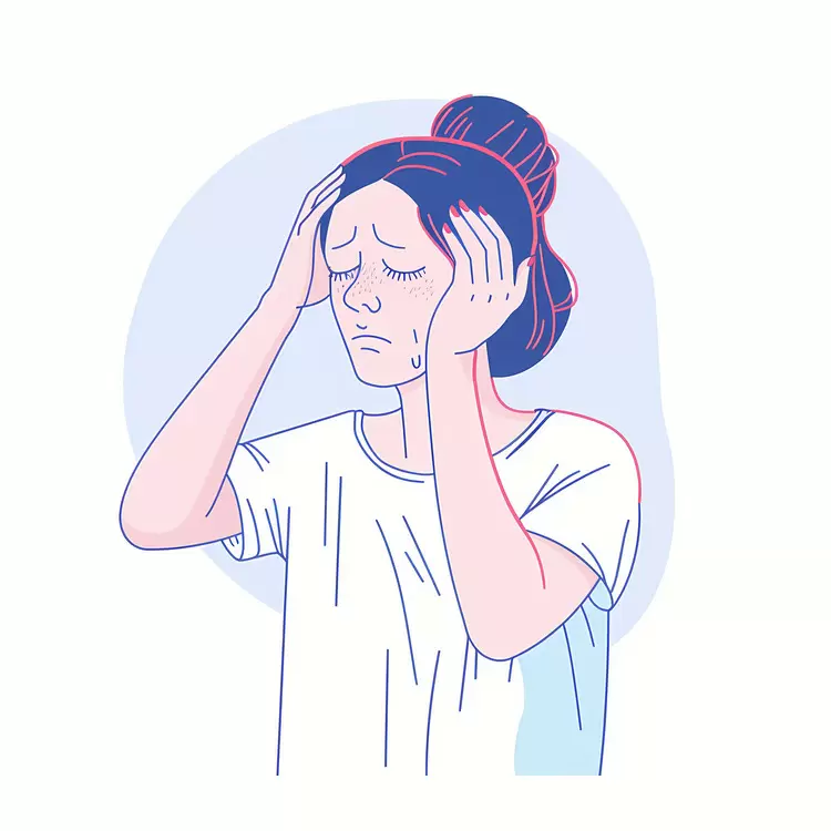 Woman headache