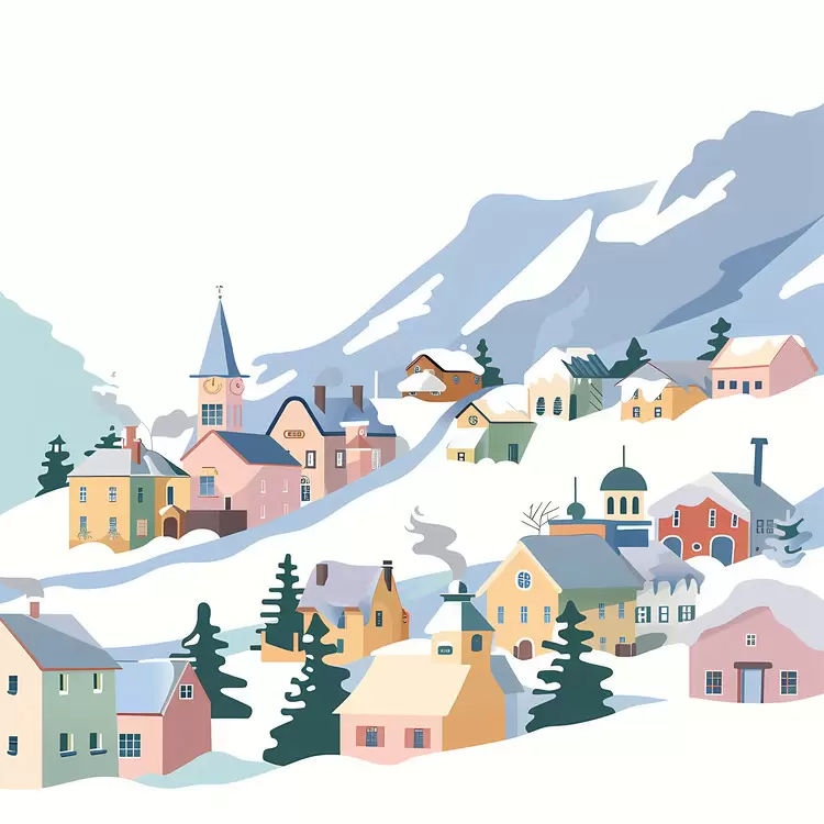 Avalanche cover town